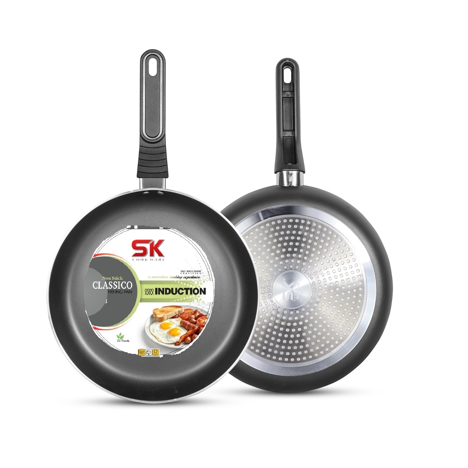 SK Non Stick Deep Fry Pan Black INDUCTION (26CM)